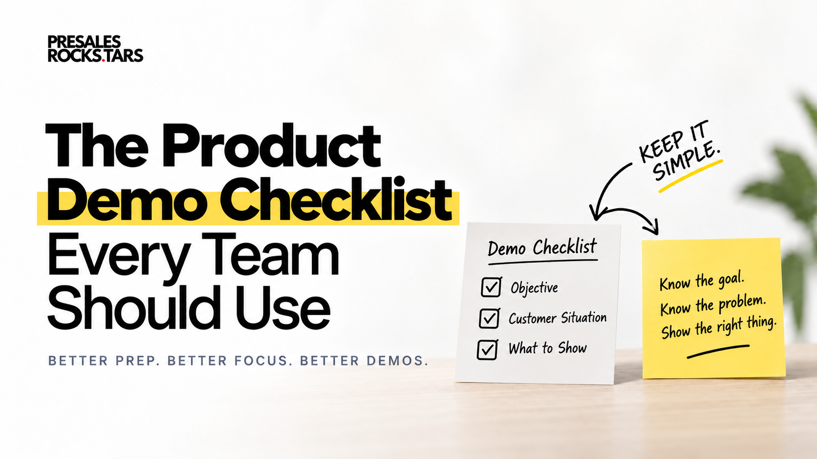 The Product Demo Checklist Every Team Should Use