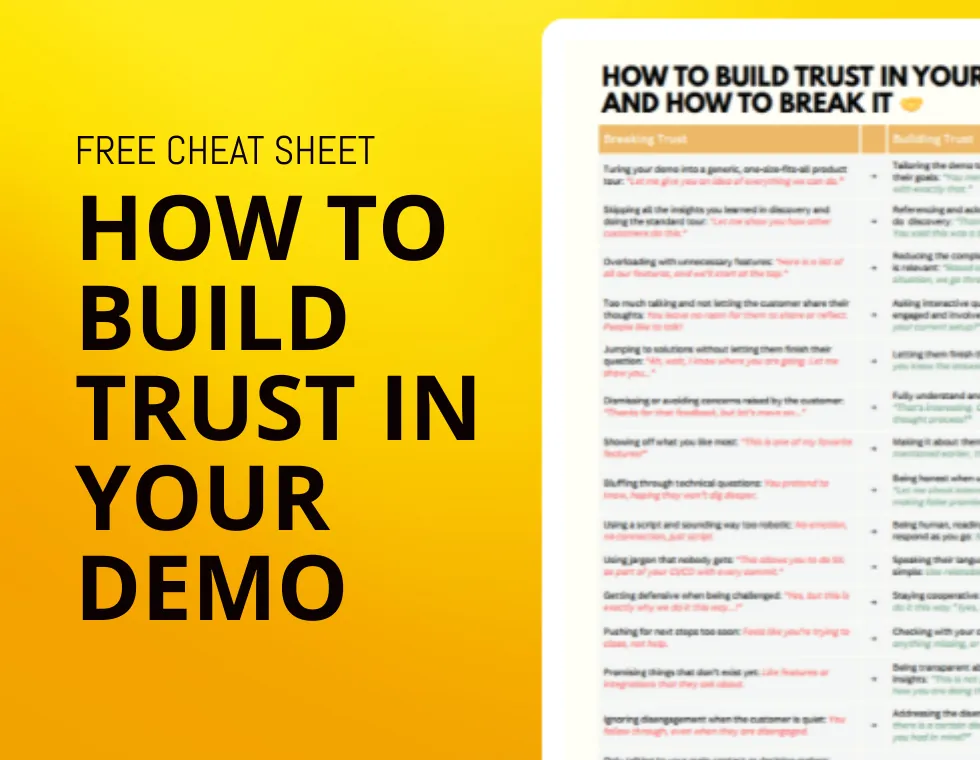 How to Establish Trust in your Demo