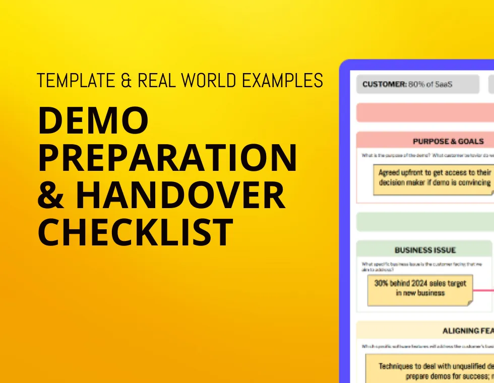 Demo Preparation & AE Alignment Checklist