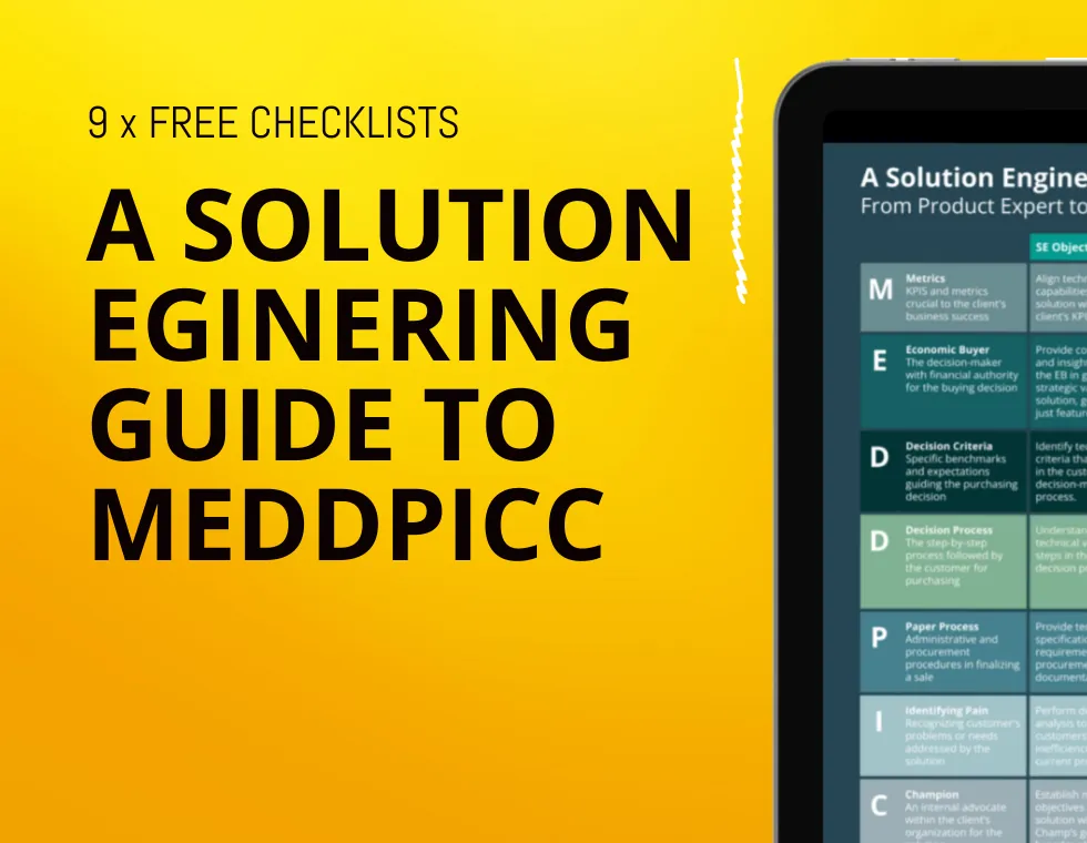 MEDDPICC Guide for SEs