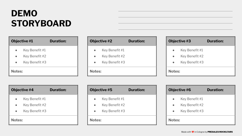 Visual Storyboard: Make your Demo more memorable by leveraging Spatial Memory