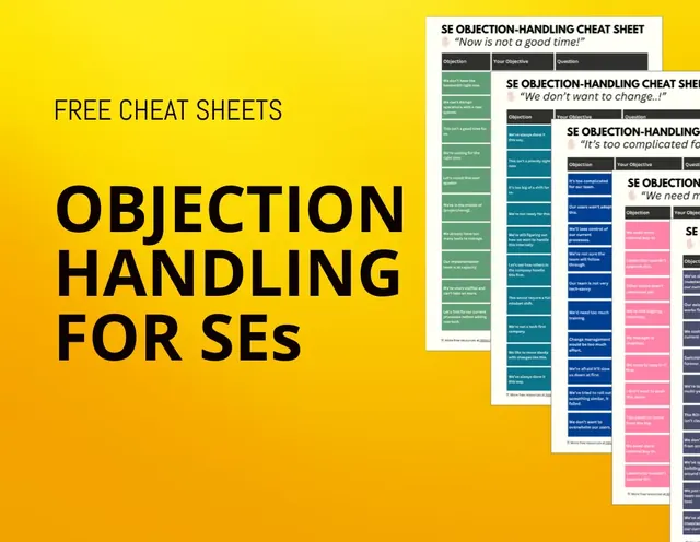 Objection Handling Cheat Sheet for SEs