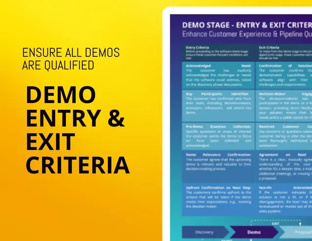 Demo Entry & Exit Criteria