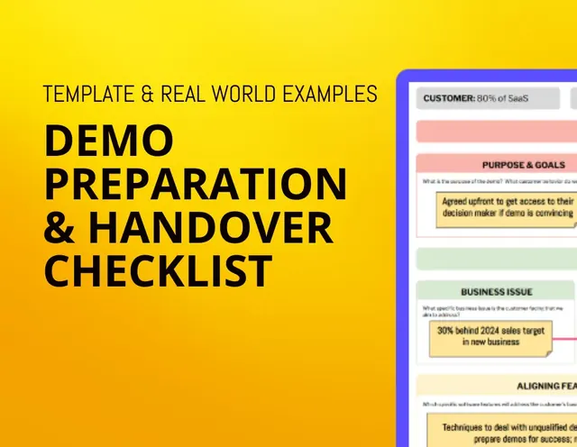 Demo Preparation & AE Alignment Checklist