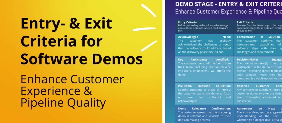 Entry and Exit Criteria for your Software Demo Stage